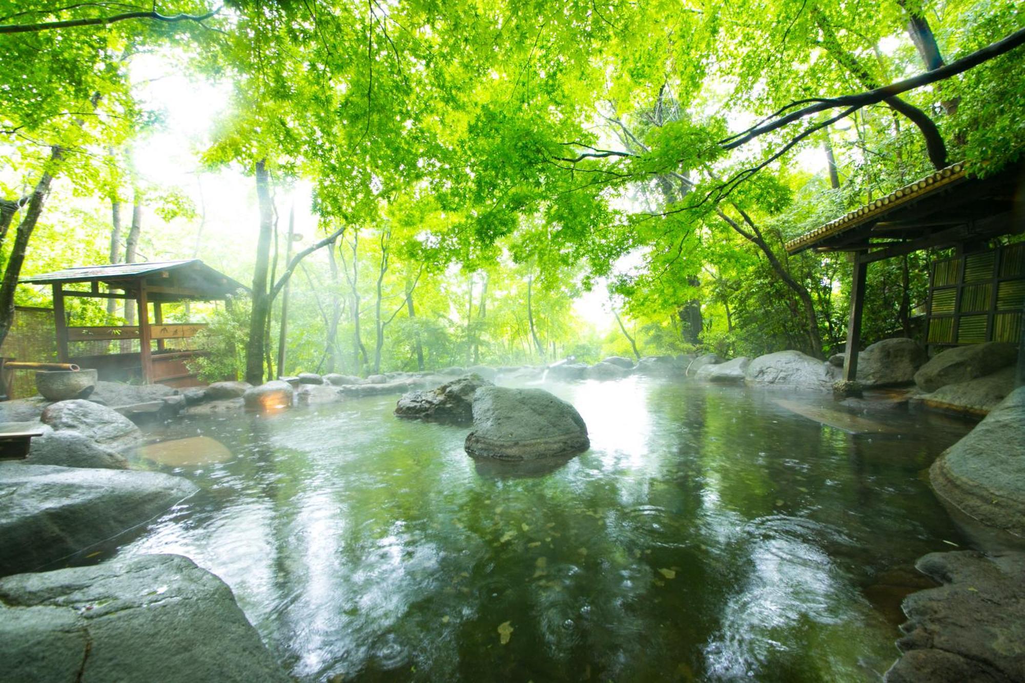 Nihon-No-Ashitaba Hotel Yufu Bagian luar foto